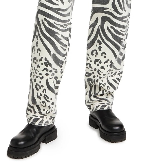 MOTHER Jeans High Waisted Curbside Heel Animal Tracks Size 28 - Picture 4 of 7